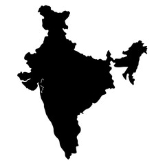 India Map Vector: Indian Subcontinent Illustration for Geography, Travel, and Indian Culture Designs