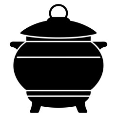 Cooking Pot Vector: Kitchenware Illustration for Food, Cooking, and Recipe Designs
