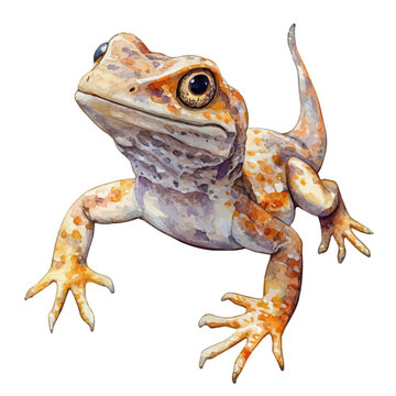 Cearadactylus, watercolor vector, isolated on a white background.