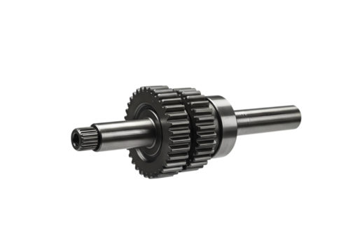 Precision Engineered Gear Assembly Closeup View isolated on transparent background