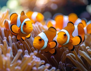 Clownfish in anemone