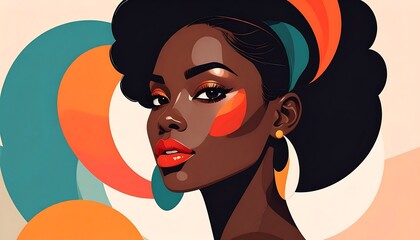 Stylish African woman portrait