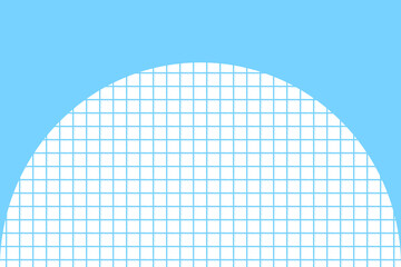 シンプルフレーム チェック柄 壁紙 青色