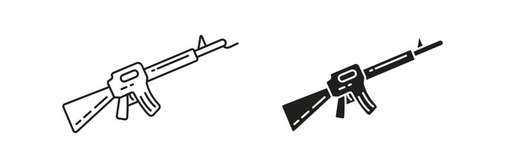 Long barrel firearm refers to a rifle, a primary military weapon designed for accuracy, range, and powerful projectile delivery.