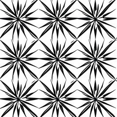 Geometric starburst seamless pattern, abstract background