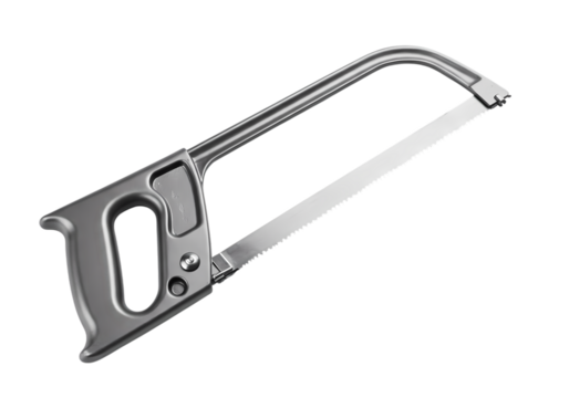 A PrecisionCut Hacksaw Tool for Metalworking and DIY Projects isolated on transparent background