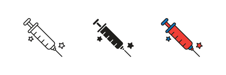 Syringe and needle are medical tools used to administer injections or draw fluids from the body.