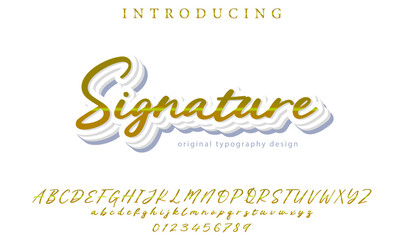 Signature Font – Stylish Script Typeface with Bold Modern Brush Lettering