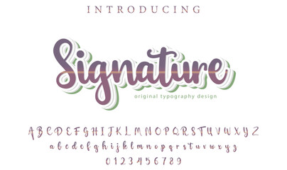 Signature Font – Stylish Script Typeface with Bold Modern Brush Lettering