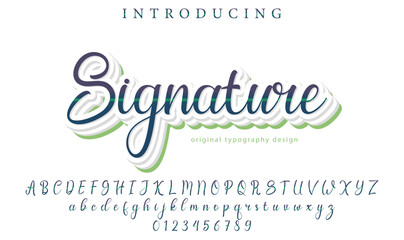 Signature Font – Stylish Script Typeface with Bold Modern Brush Lettering