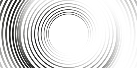 Abstract white glowing geometric lines on gray background. Modern shiny blue circle lines pattern. Futuristic technology concept. Suit for cover, poster