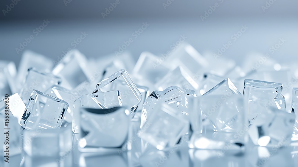 Aufkleber multiple different sized and shaped clear glass pieces with irregular edges on transparent backgroun