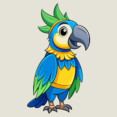 blue and yellow macaw