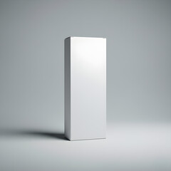A pristine white box stands alone, ideal for showcasing your brand's identity and product designs.