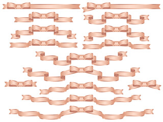 リボン、8桃金、蝶縁