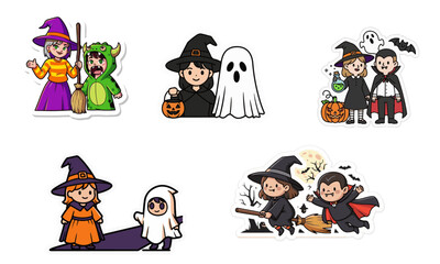 Cute Halloween Sticker Collection