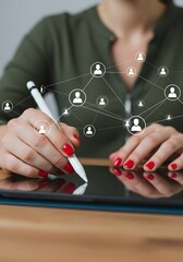 Digital Networking and Team Collaboration in Virtual Systems. Generated AI