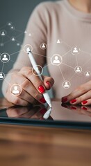 Digital Networking and Team Collaboration in Virtual Systems. Generated AI