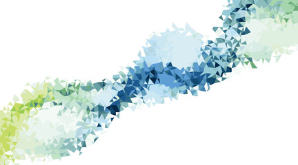 Abstract Blue Green Low Poly Geometric Background triangles