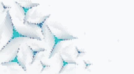 Abstract Geometric Background Teal Gray White Triangles