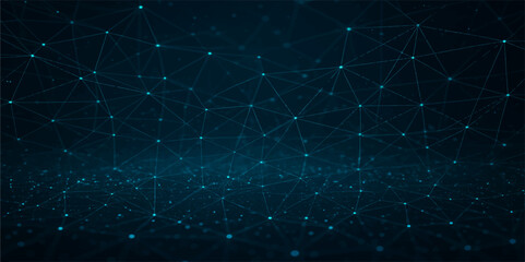 Blue, starry night sky with glowing constellations, a magical holiday design