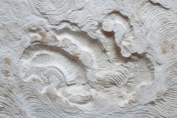 Ancient Fossil's Natural Artistic Details. Witness the intricate textures and patterns within a fragment of time