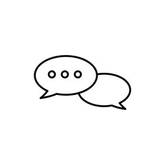 Chat icon, feedback icon vector simple illustration for web and app..eps