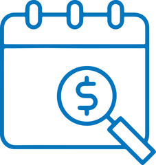 Calendar icon vector illustration for finance and business design