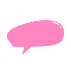 Colorful speech bubbles. Cartoon balloon word design. Vector illustration