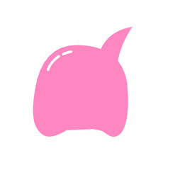 Colorful speech bubbles. Cartoon balloon word design. Vector illustration