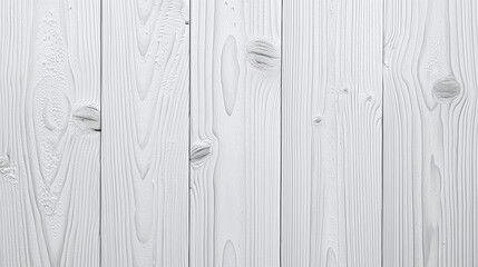 White wood texture with natural grain and knots, showing minimalist and soft pattern on vertical wooden planks, perfect for backgrounds and design projects