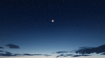 Night Sky: Stars, Clouds, and Celestial Light