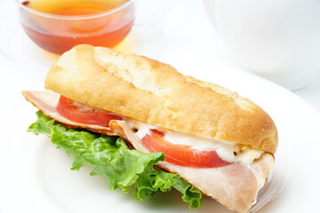 バケットハムサンド