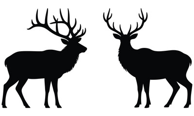 deer silhouette vector