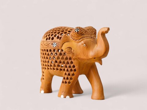 Brown Wooden Small Designer Sculpture For Home Showpiece And Decoration