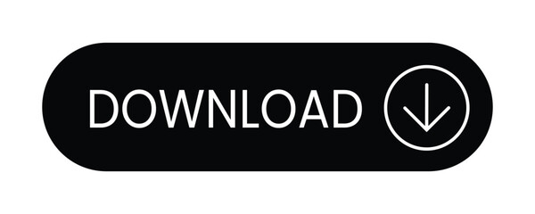 download button icon - Black with arrow for apps and websites