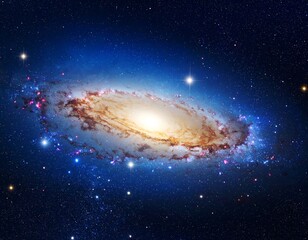 Fototapeta premium Spiral galaxy in deep space