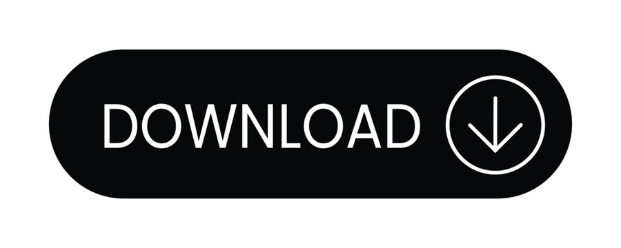 download button icon - Black with arrow for apps and websites