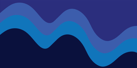 Modern wave layered vector background illustration
