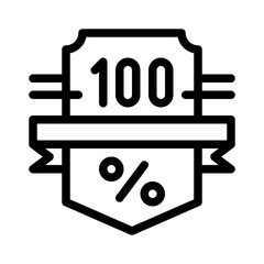 satisfaction guaranteed line icon