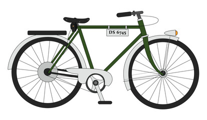 Fototapeta premium Bicycle riding vector illustration