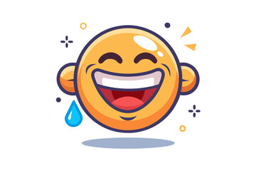 laughing emoji sticker tears sparkles tiny