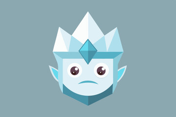 neutral expression full frosted face crying  