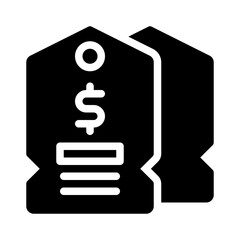 Price Tag glyph icon