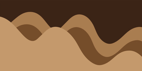 Modern wave layered vector background illustration