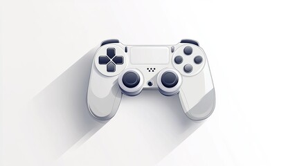 Joystick on white background
