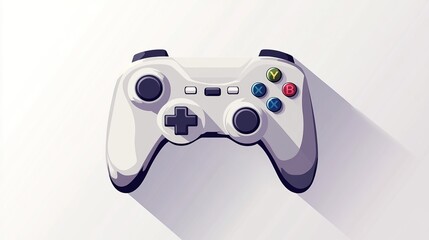 Joystick on white background