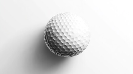 golf ball on white background