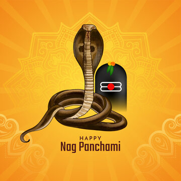 Happy Nag Panchami Indian religious festival background