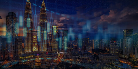 hong kong skyline at sunset sydney skyline at night